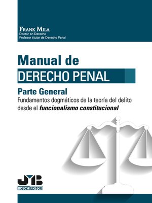 cover image of Manual de Derecho Penal. Parte General